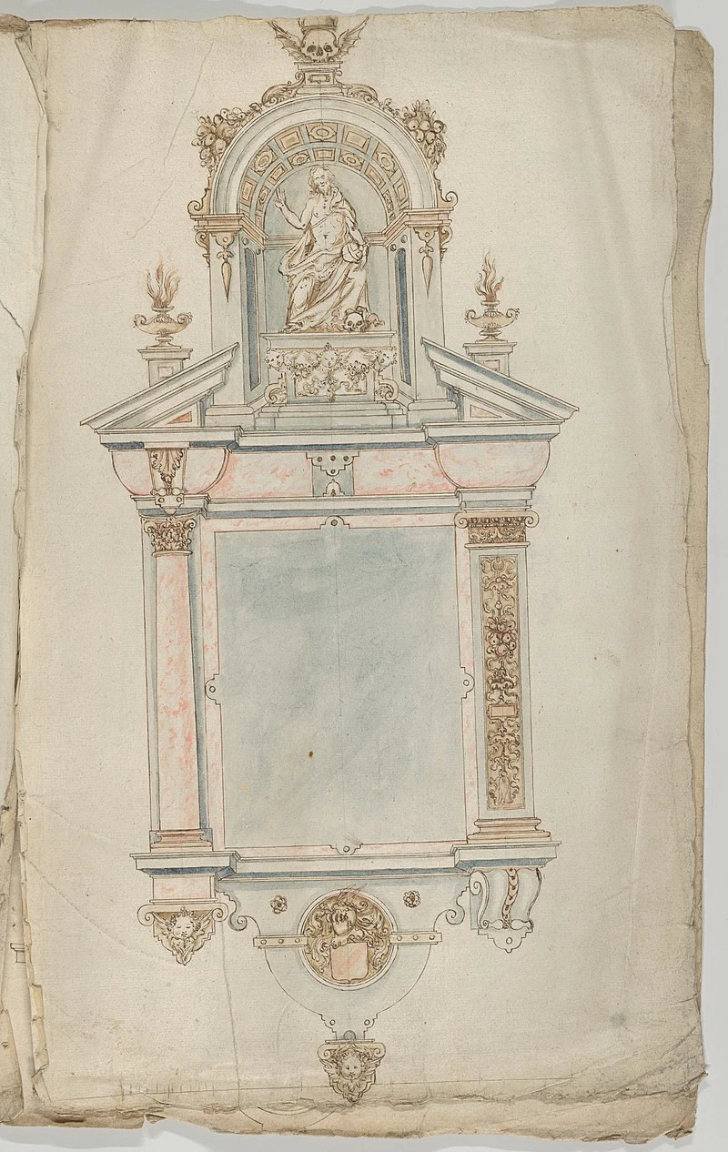 Studio - Album con disegni e stampe di tombe ed epitaffi 3, Metrololitam Museum